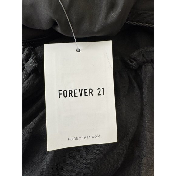 Forever 21 Women's Black Tulle Plunge Dress Size Small NWT - Picture 11 of 13